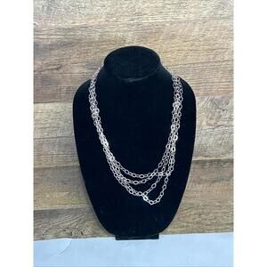 Very Long 925 Sterling Silver Necklace-100in-27 Grams